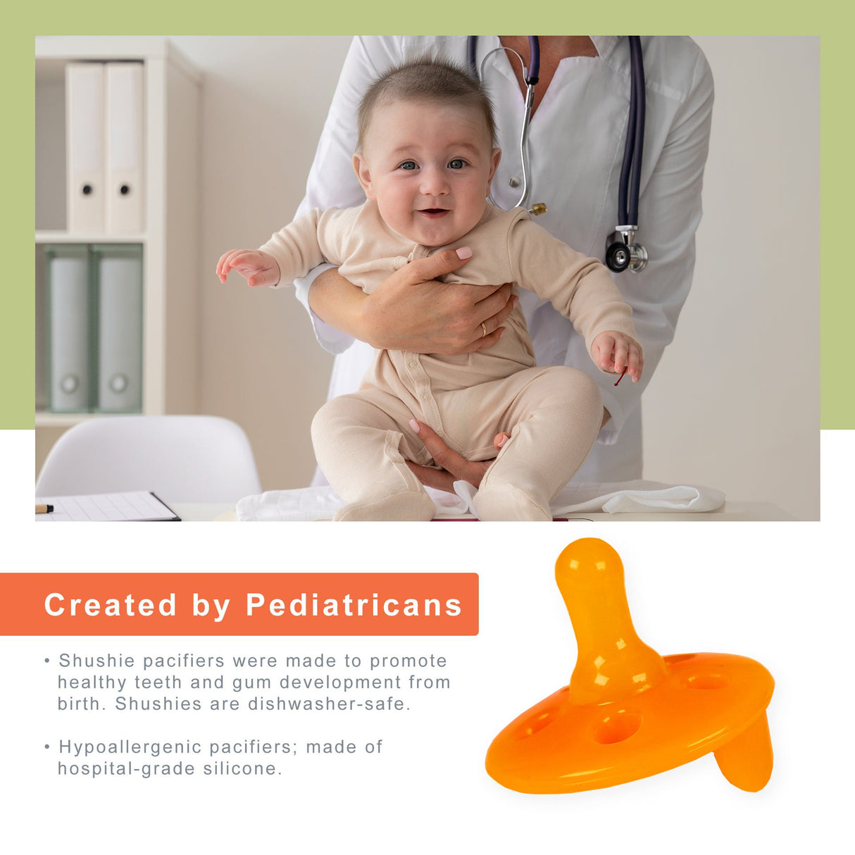 Máquina de sonido de peluche de perezoso Baby Shusher + paquete de 2 chupetes Shushie