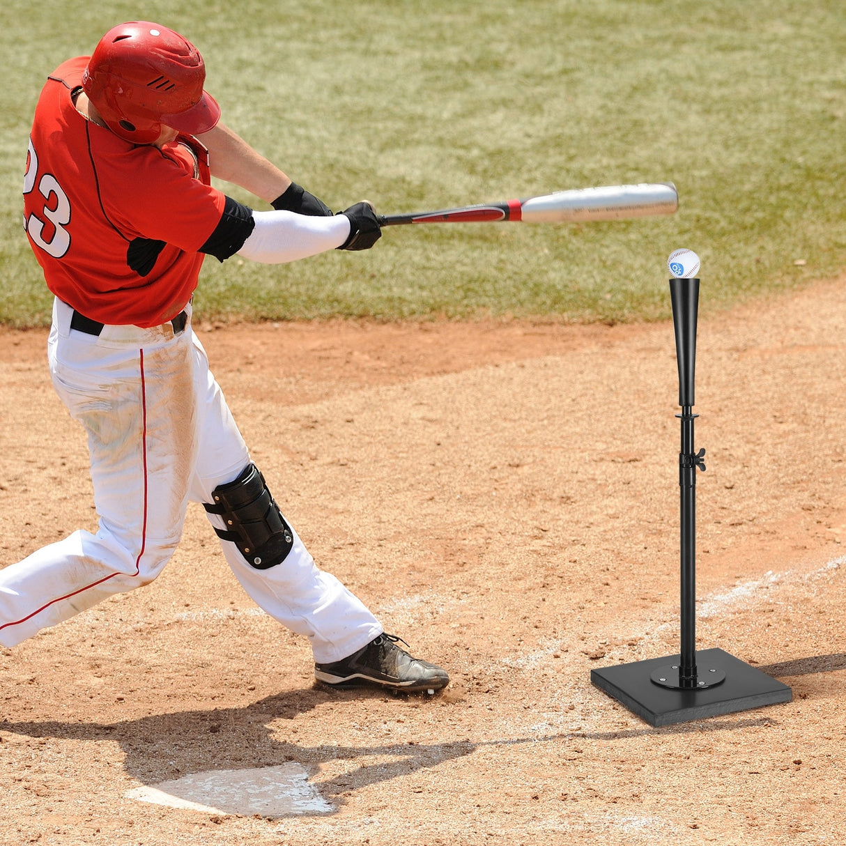 Cono de bateo resistente y ajustable de 36 pulgadas para béisbol