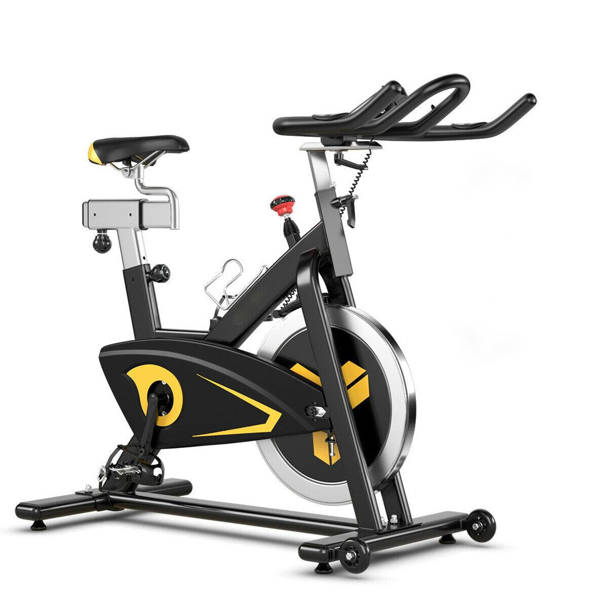 Bicicleta estática magnética de transmisión por correa fija para interiores