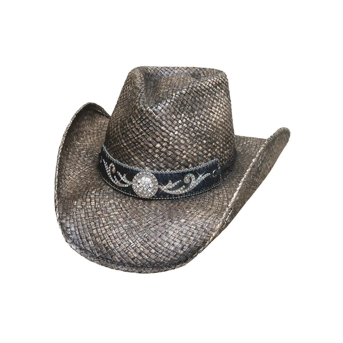 Sombrero de vaquera de paja Bullhide Tennessee River