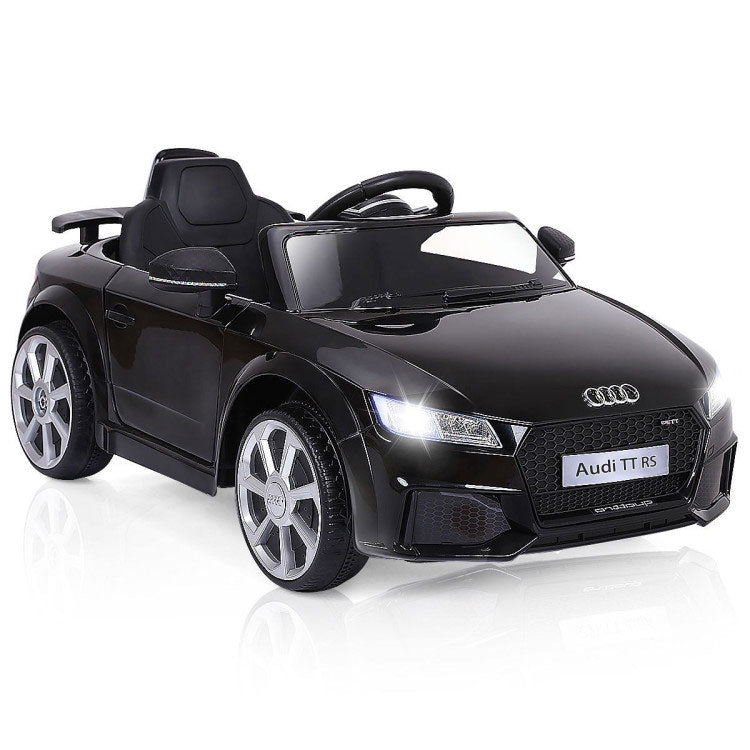 Coche Eléctrico de 12V para Niños con Control Remoto y Función de Música - Negro