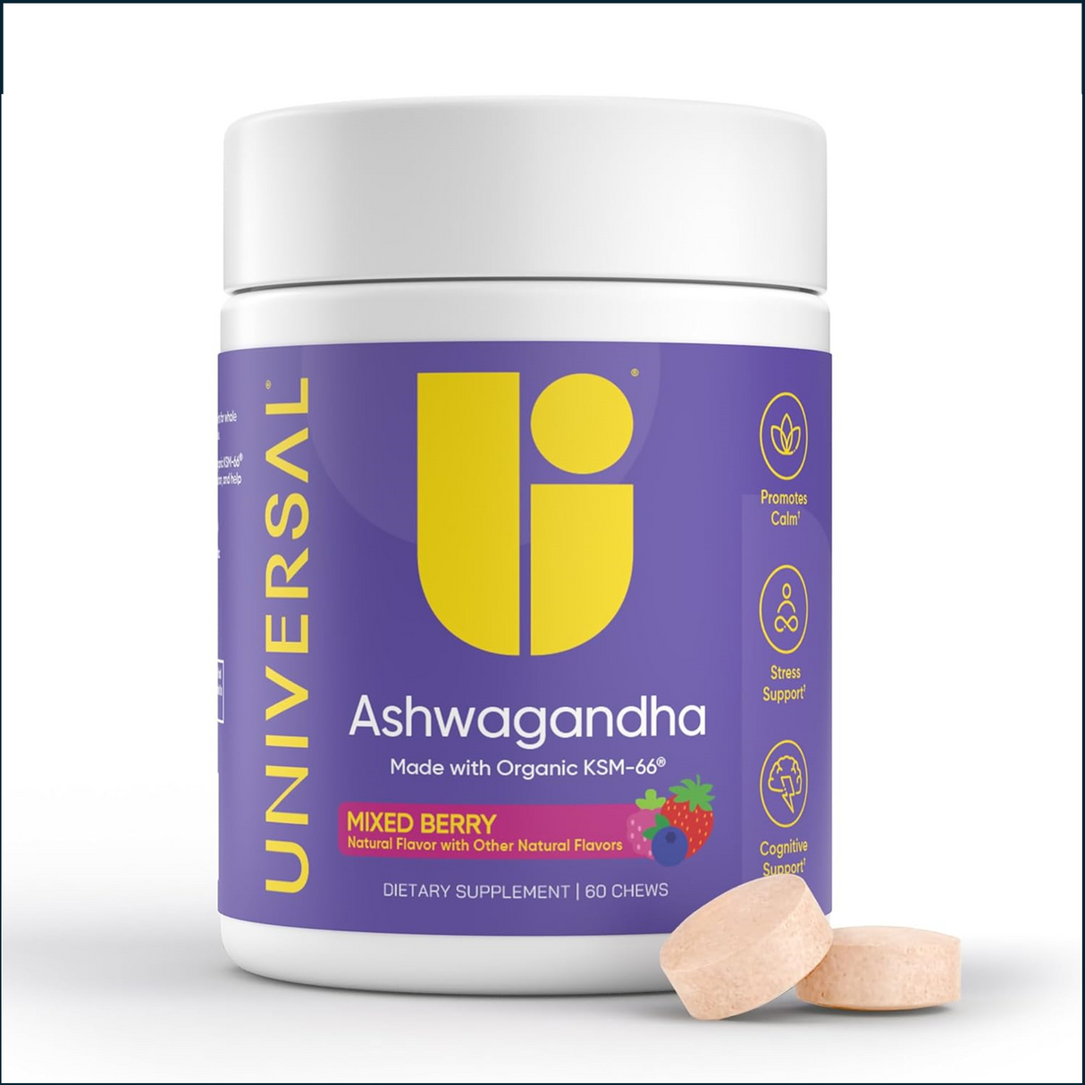 Universal Ashwagandha, 60 Masticables
