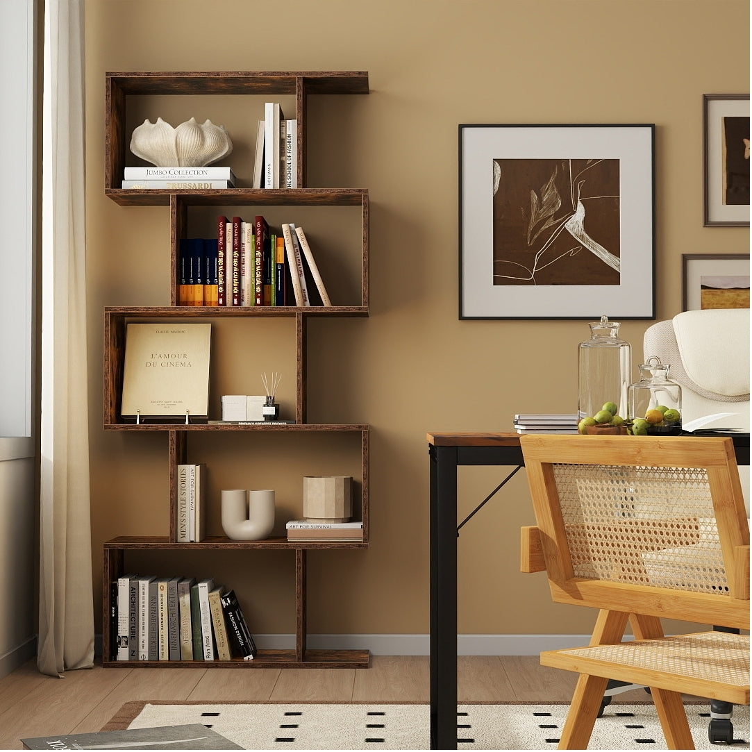 Paquete de muebles todo en uno para oficina en casa - Silla ergonómica Escritorio espacioso Carro con varios cajones Estantería y Sillas auxiliares