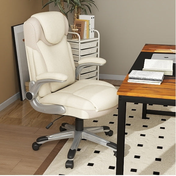 Paquete de muebles todo en uno para oficina en casa - Silla ergonómica Escritorio espacioso Carro con varios cajones Estantería y Sillas auxiliares