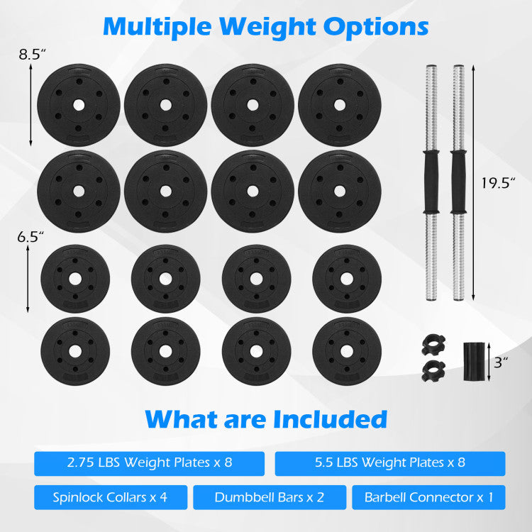 Set de gimnasio: Juego de mancuernas + Cinta de correr plegable 3 en 1 de 3 CV
