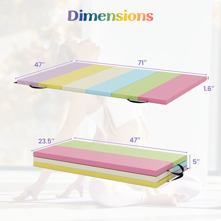 Set de yoga: Esterilla de gimnasia + Barra de equilibrio de gimnasia plegable
