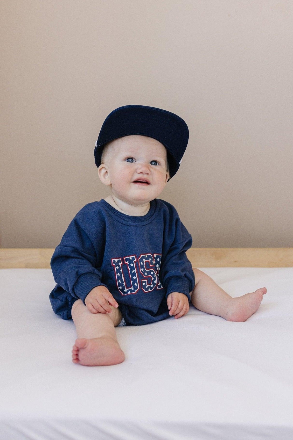 USA Sweatshirt Romper