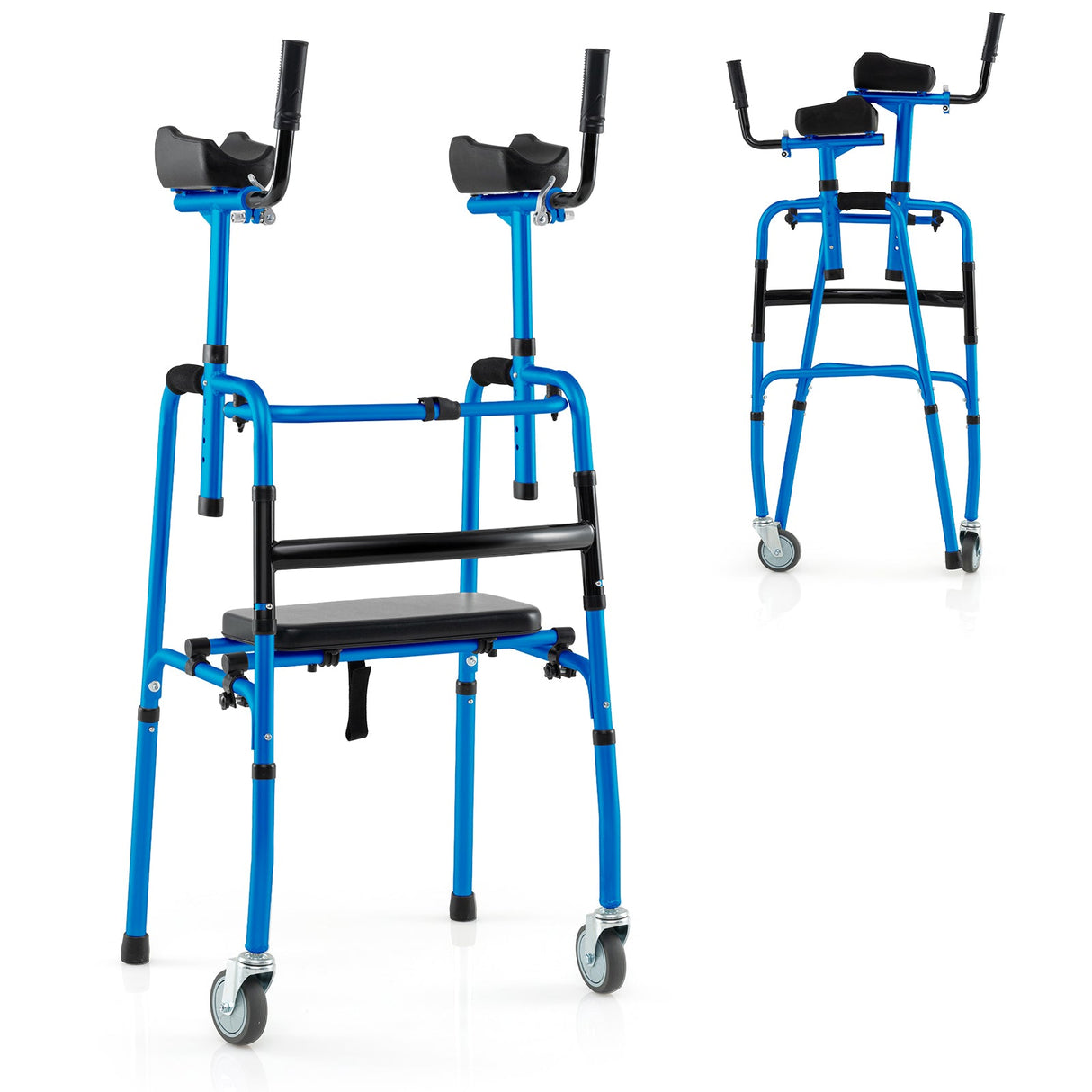 Andador enrollable versátil para entrenamiento de rehabilitación