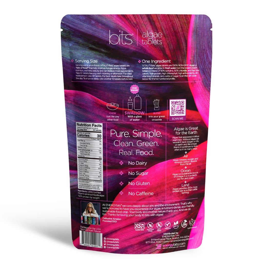 VITALITYbits® Spirulina/Chlorella | Large Bag