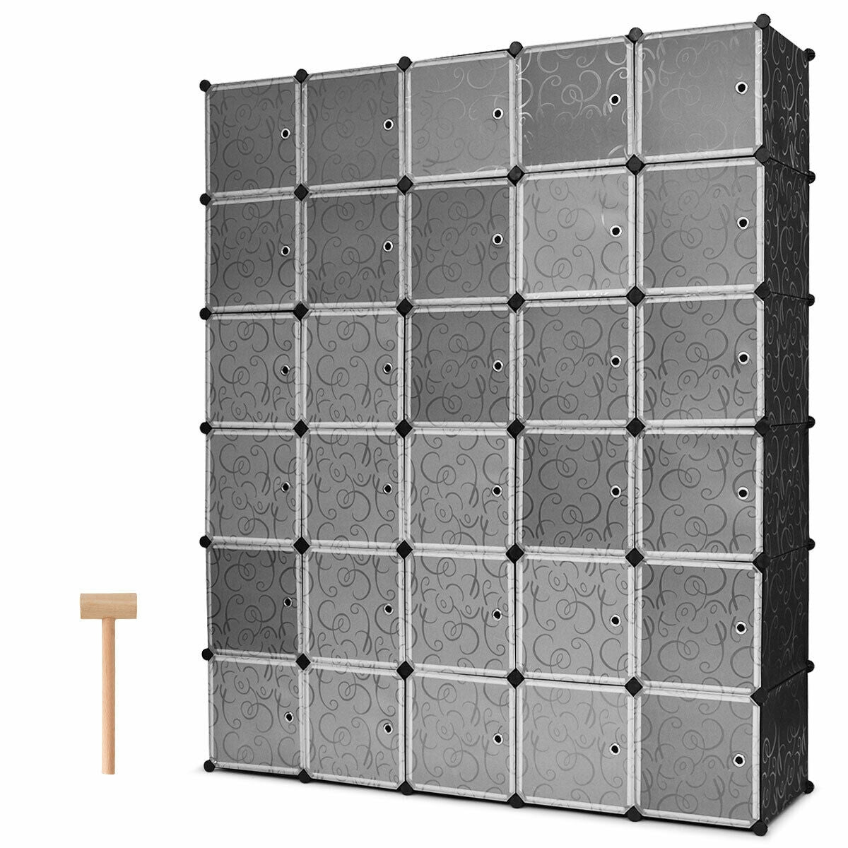 Armario portátil de 30 cubos para ropa DIY