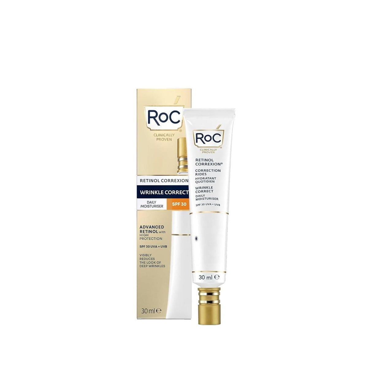 RoC Retinol Correxion Anti-Wrinkle Day Cream SPF30 - Anti-Aging Skincare with Retinol