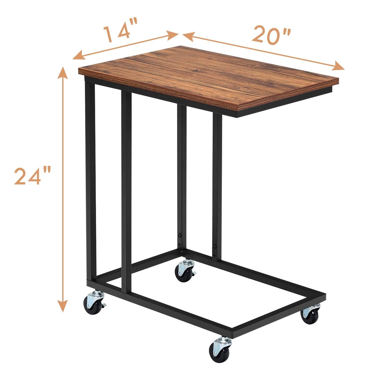 Soporte para portátil, sofá, mesa auxiliar móvil multiuso