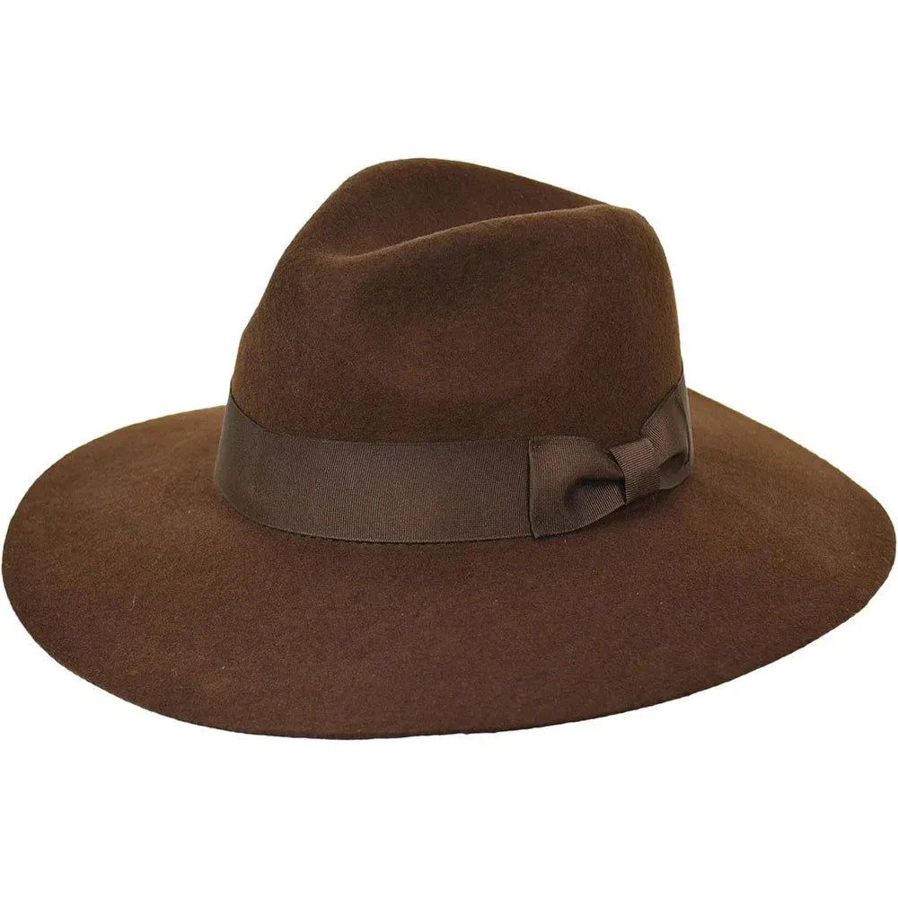 Deadwood Trading Enchanting - Sombrero fedora flexible de ala ancha