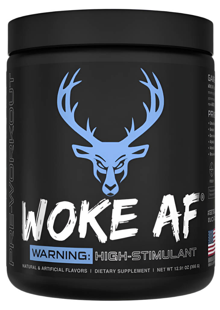 Bucked Up WOKE AF High-Stimulant Pre-Workout - Intense Energy & Focus
