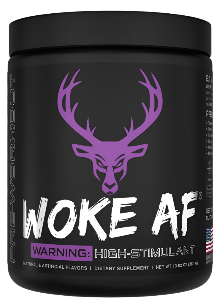 Bucked Up WOKE AF High-Stimulant Pre-Workout - Intense Energy & Focus