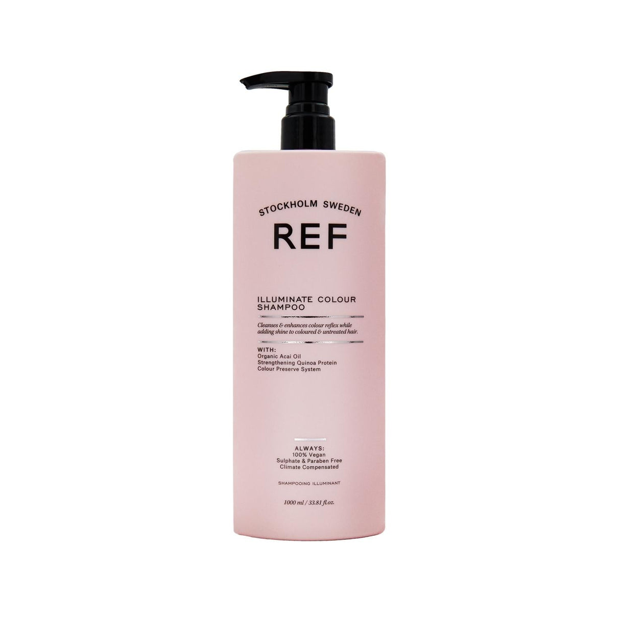 REF Illuminate Colour Enhancing Shampoo - 1000ml Large Volume for Vibrant Hair Colour Maintenance