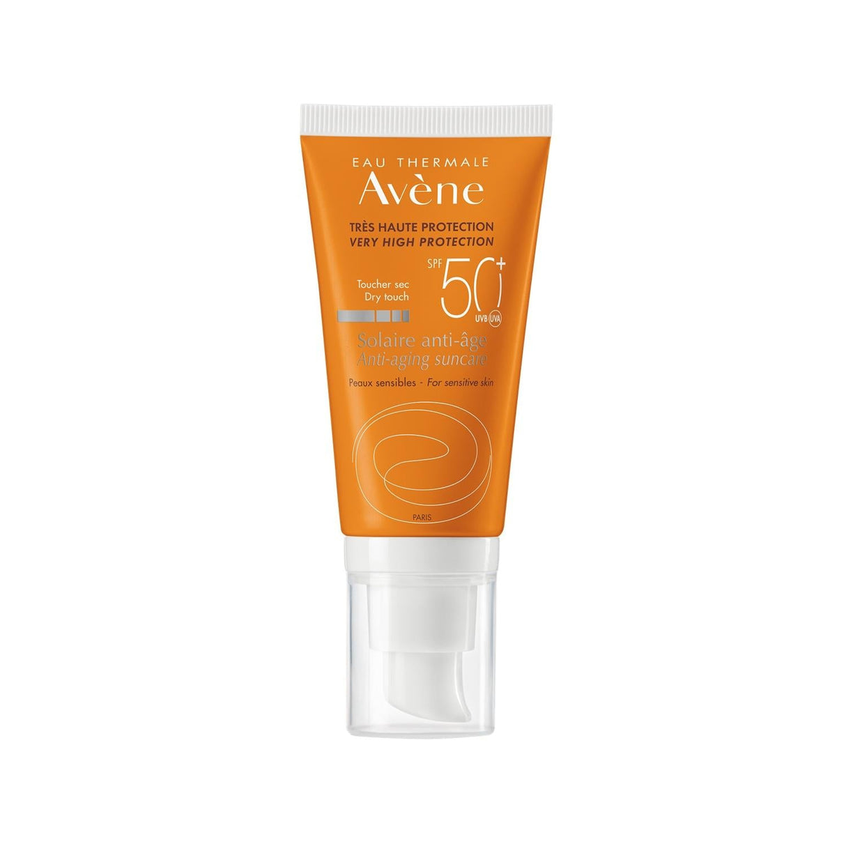 Avene Anti-Aging SPF 50+ Sunscreen - Protects Against UVB Rays, Reduces Fine Lines & Wrinkles - 1.69 fl oz