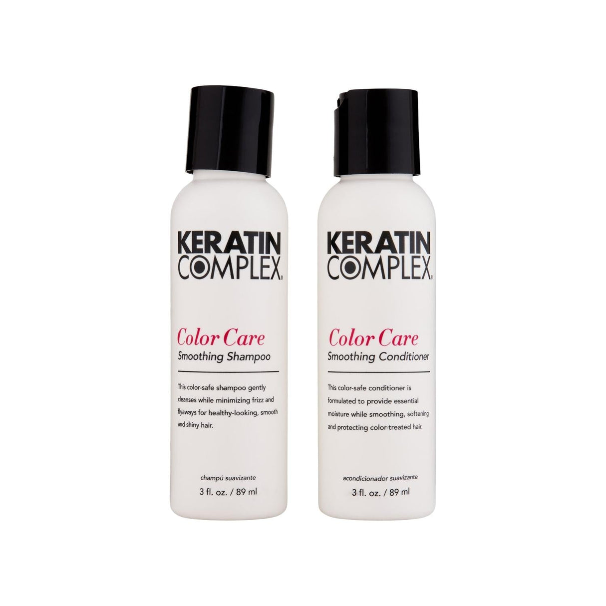 Keratin Complex Hair Care Set - Nourishing Color Protecting Shampoo and Conditioner for Smooth Straight Hair