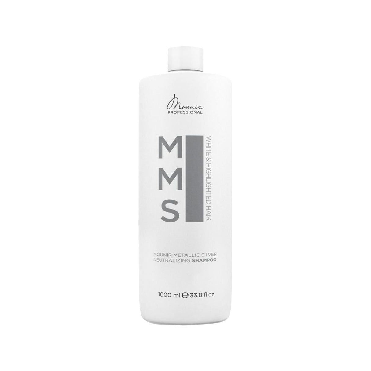 Mounir Silver Hair Shampoo for Gray & White Hair - Neutralizing, 1000ml