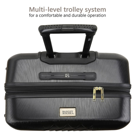 Diamond 3 Piece Expandable Chic Luggage Set