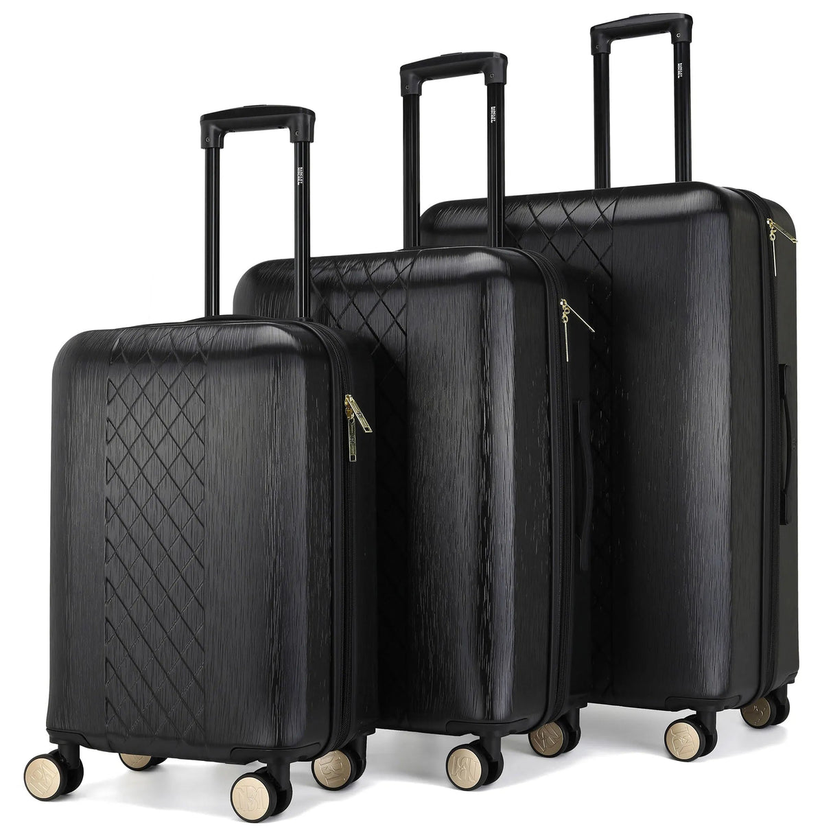 Juego de maletas expandibles de 3 piezas Diamond Chic