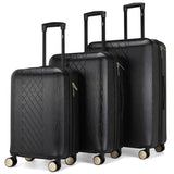 Juego de maletas expandibles de 3 piezas Diamond Chic