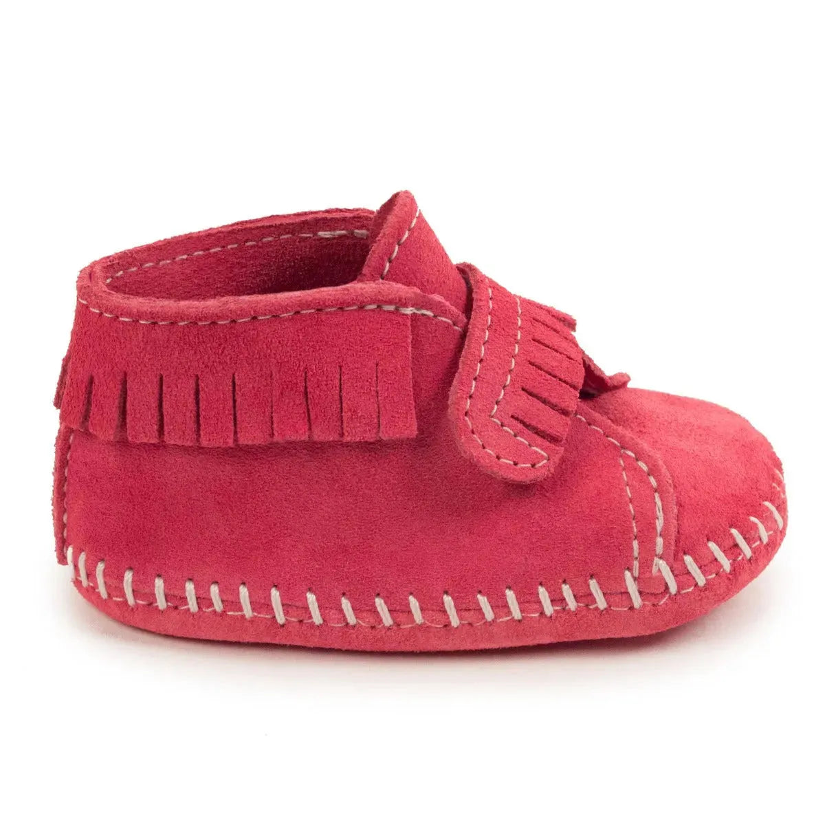 Minnetonka VELCRO Merceditas de bebé con tira delantera - Mocasines