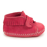 Minnetonka VELCRO Merceditas de bebé con tira delantera - Mocasines