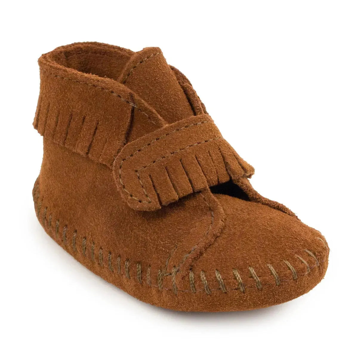 Minnetonka VELCRO Merceditas de bebé con tira delantera - Mocasines