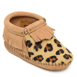 Patucos Minnetonka Leopard Riley - Mocasines para bebés