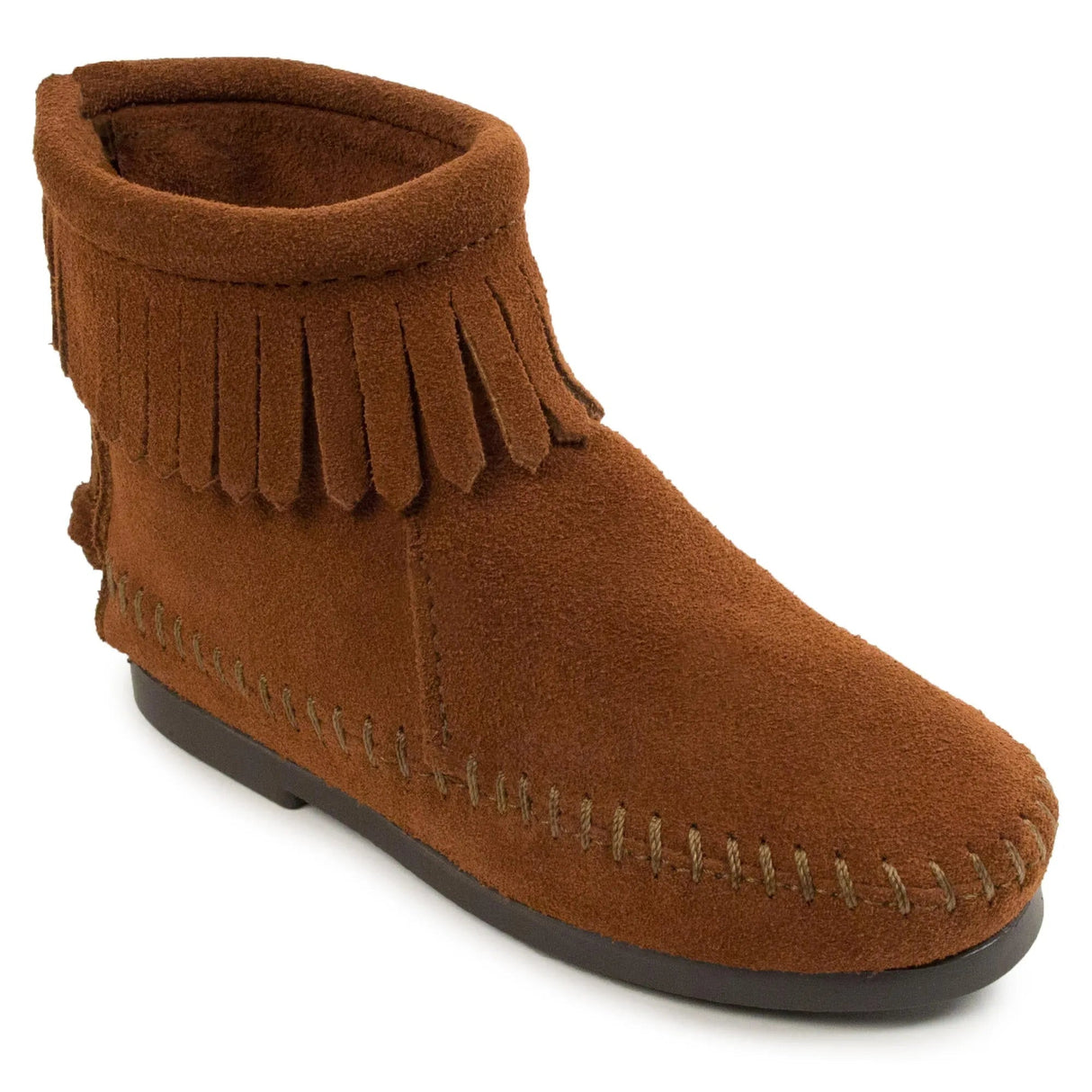 Bota Minnetonka con cremallera trasera y suela dura - Bota para niños