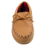 Minnetonka Moosehide Fleece Moc - Pantufla para hombre