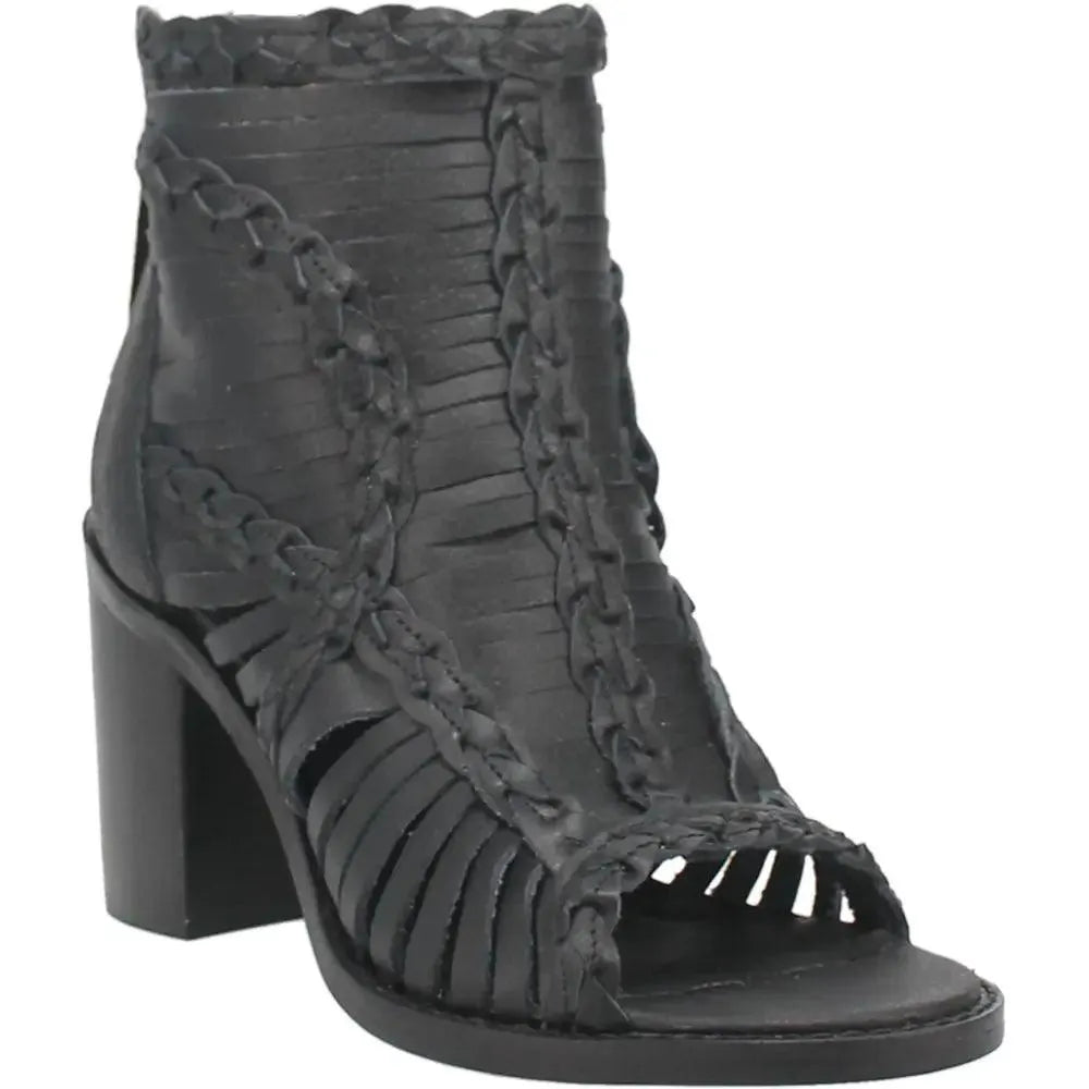 Dingo Jeezy - Bota vaquera de cuero para mujer (liquidación)