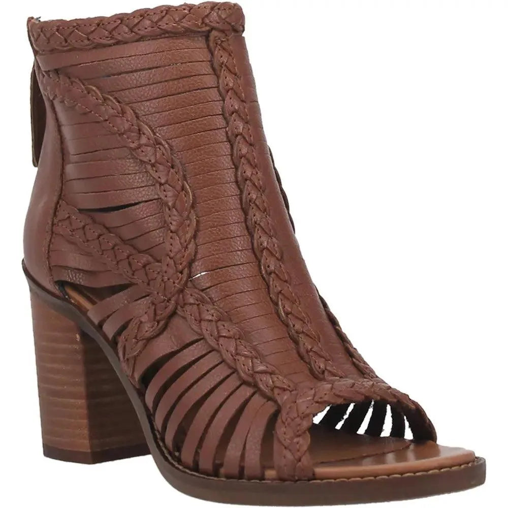 Dingo Jeezy - Bota vaquera de cuero para mujer (liquidación)
