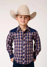Camisa vaquera Roper Little Trailblazer (azul) para niño