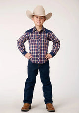 Camisa vaquera Roper Little Trailblazer (azul) para niño