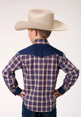 Camisa vaquera Roper Little Trailblazer (azul) para niño