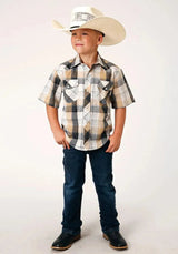 Roper Buckaroo (Negra) - Camisa Western para Niño