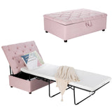 Cama Otomana Plegable con Colchón para Invitados y Siestas de Oficina