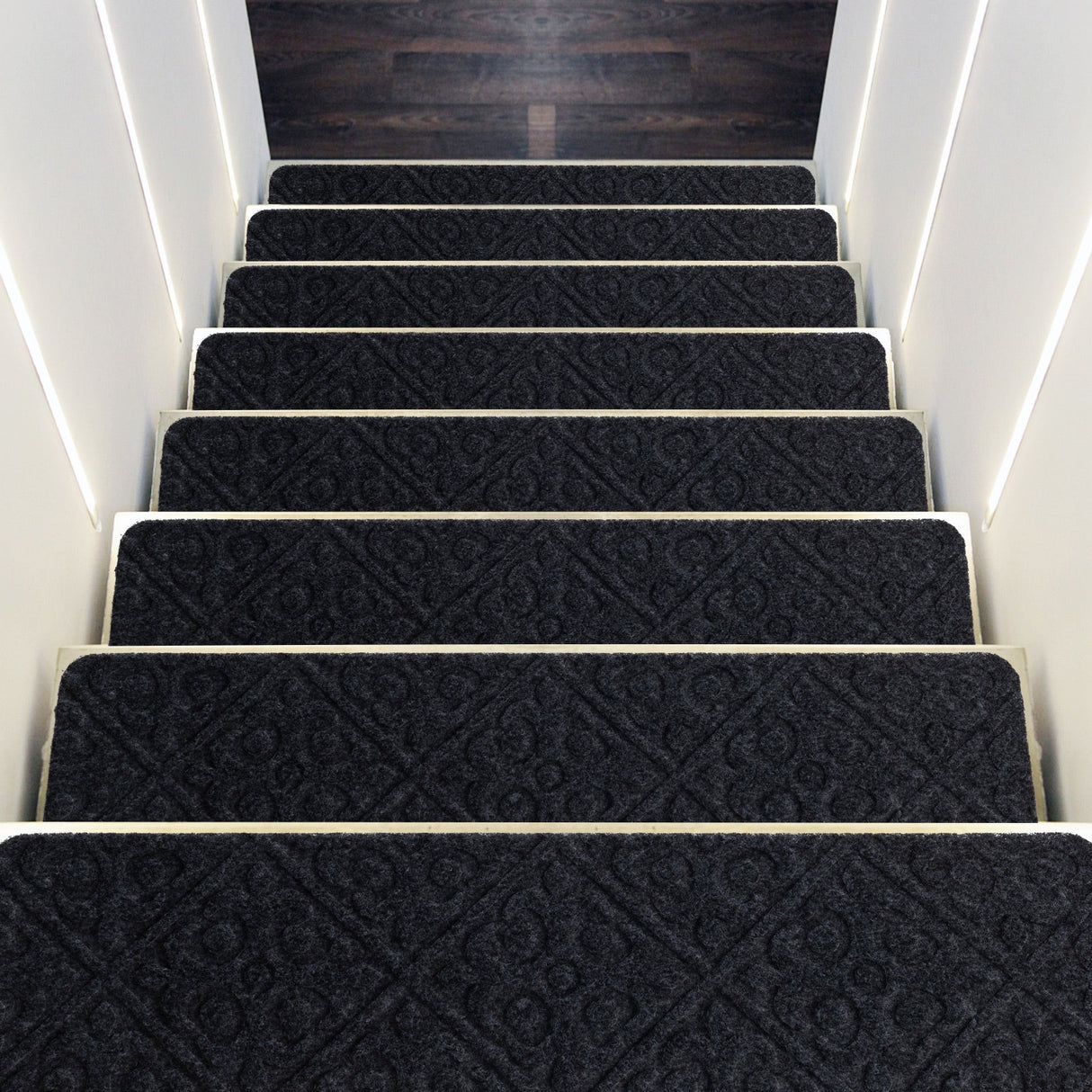 15 Alfombras Antideslizantes Interiores para Escaleras de Madera