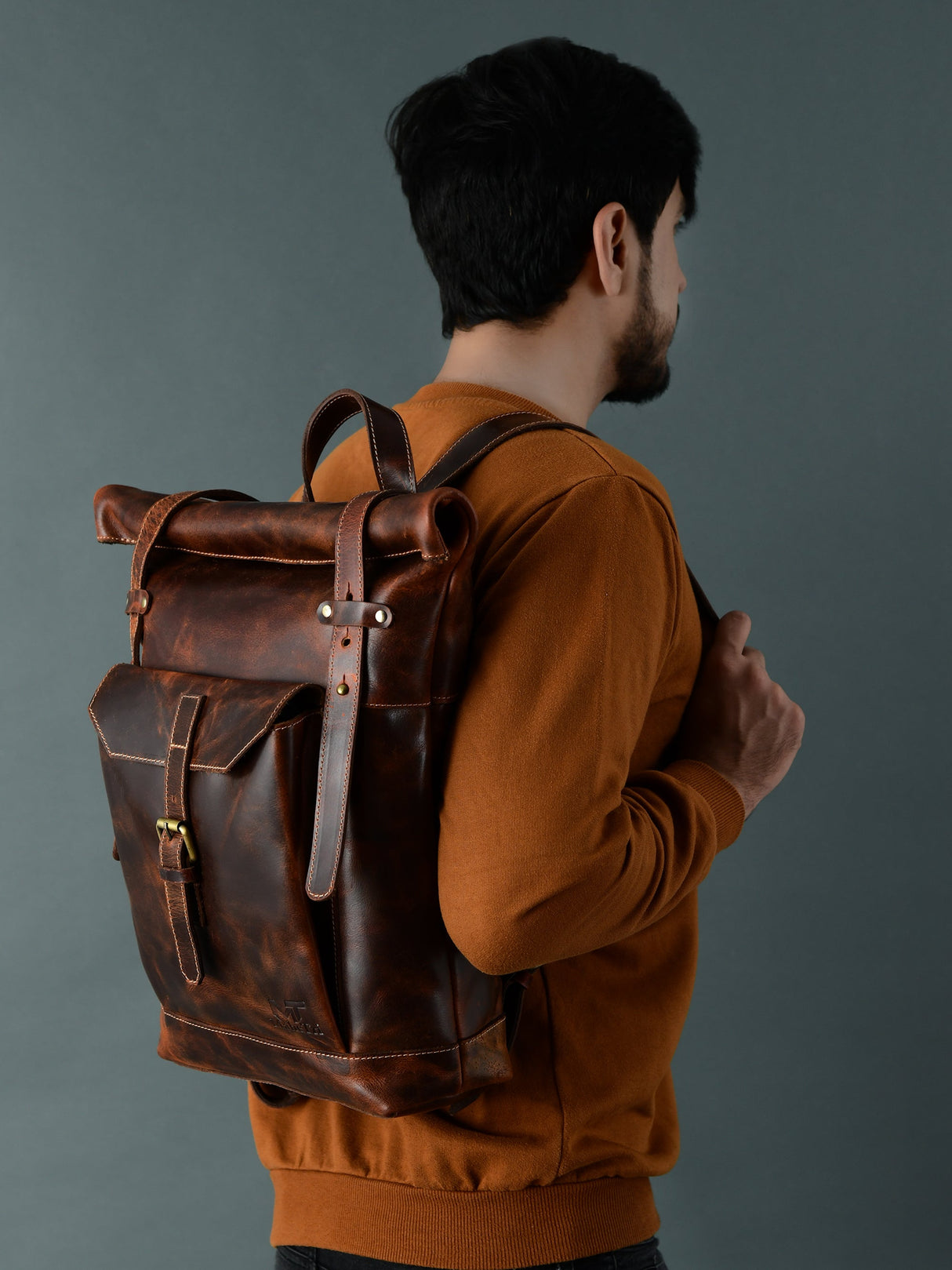 Mochila Marrón Saddleback - Tapa Enrollable
