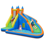 Castillo hinchable Mighty Bounce con tobogán acuático sin soplador