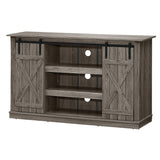 Mueble de TV con puertas corredizas tipo granero