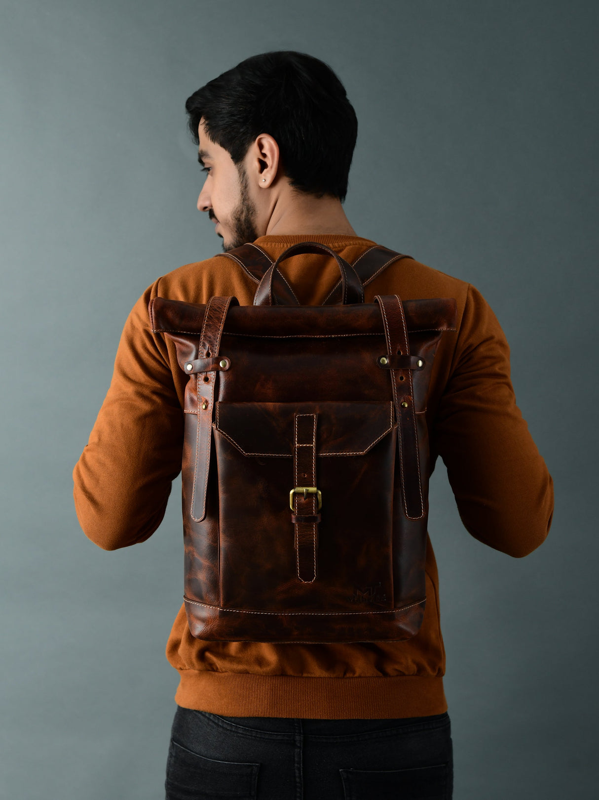 Mochila Marrón Saddleback - Tapa Enrollable