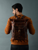 Mochila Marrón Saddleback - Tapa Enrollable