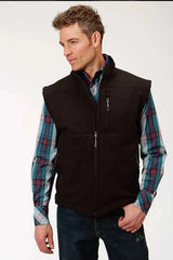 Roper 1321 Chaleco de Lana Soft Shell (Negro) - Chaleco de Hombre