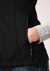 Chaleco Softshell Roper con Forro Polar (Negro) - Chaleco de Mujer