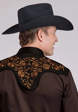 Roper 2260 Old West Embroidery (Marrón) - Camisa Vaquera para Hombre