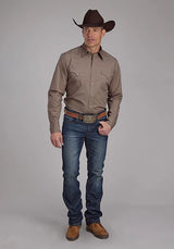 Roper 2221 Liso (Marrón) - Camisa Vaquera de Hombre