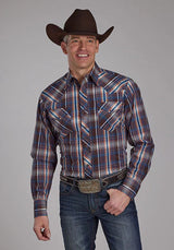 Roper 2176 Arrow Dobby (Marrón) - Camisa Western para Hombre